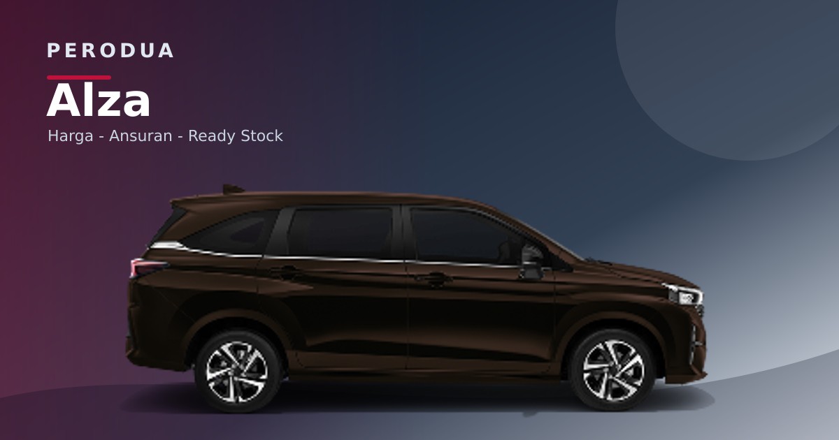 Perodua Alza 2026 dalam paparan model untuk semakan varian dan harga